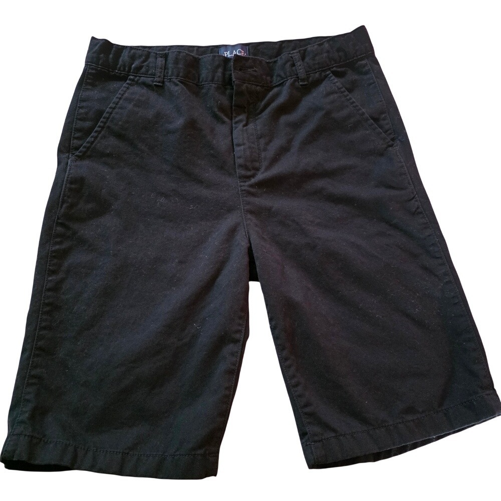 The Children's Place Black Chino Shorts Size 16 School Uniform Casual Preppy